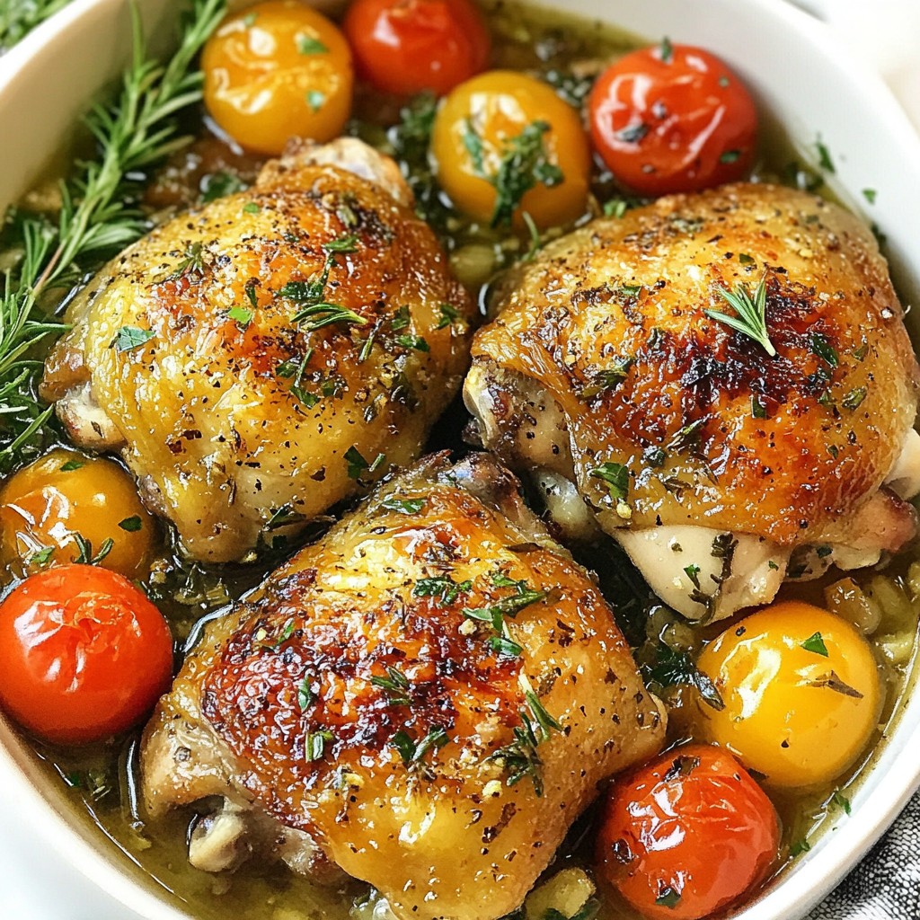 Garlic Herb Chicken Thighs Simple and Tasty Recipe