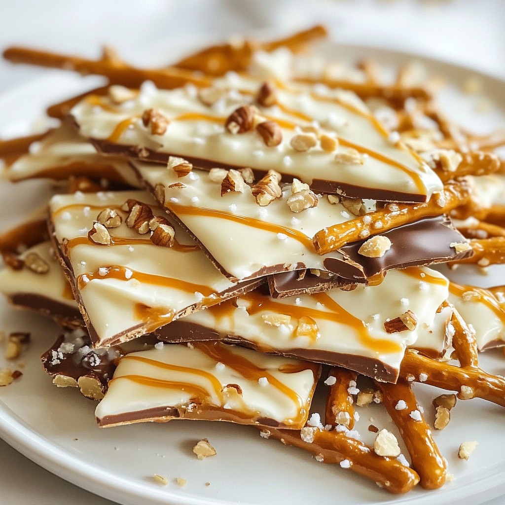 Sweet and Salty Pretzel Bark Irresistible Crunch Treat