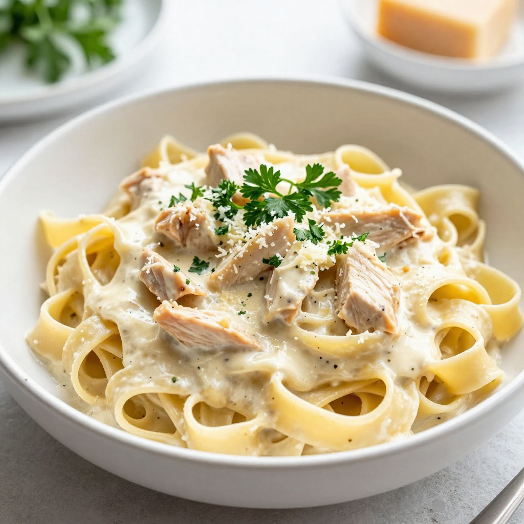 Instant Pot Chicken Alfredo Creamy Pasta Delight