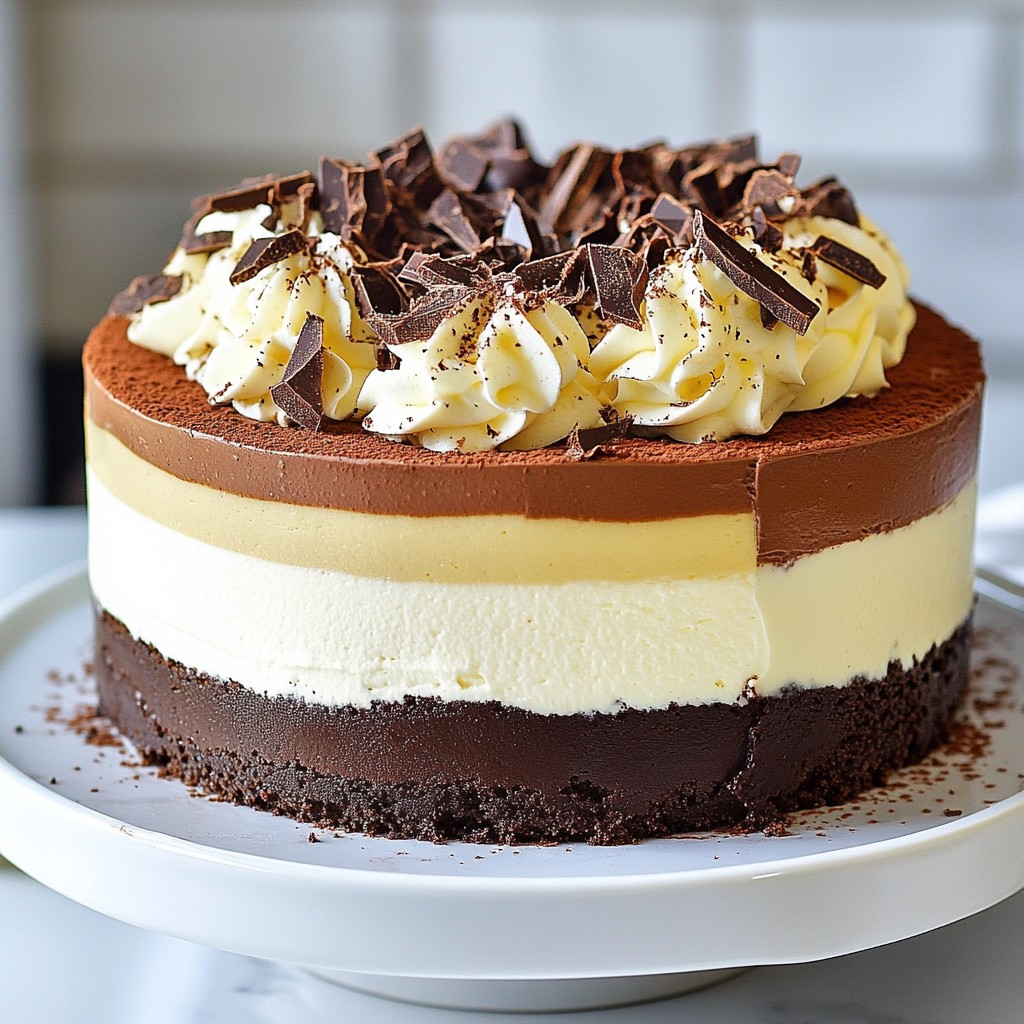 Triple Chocolate Mousse Cake Divine and Decadent Dessert