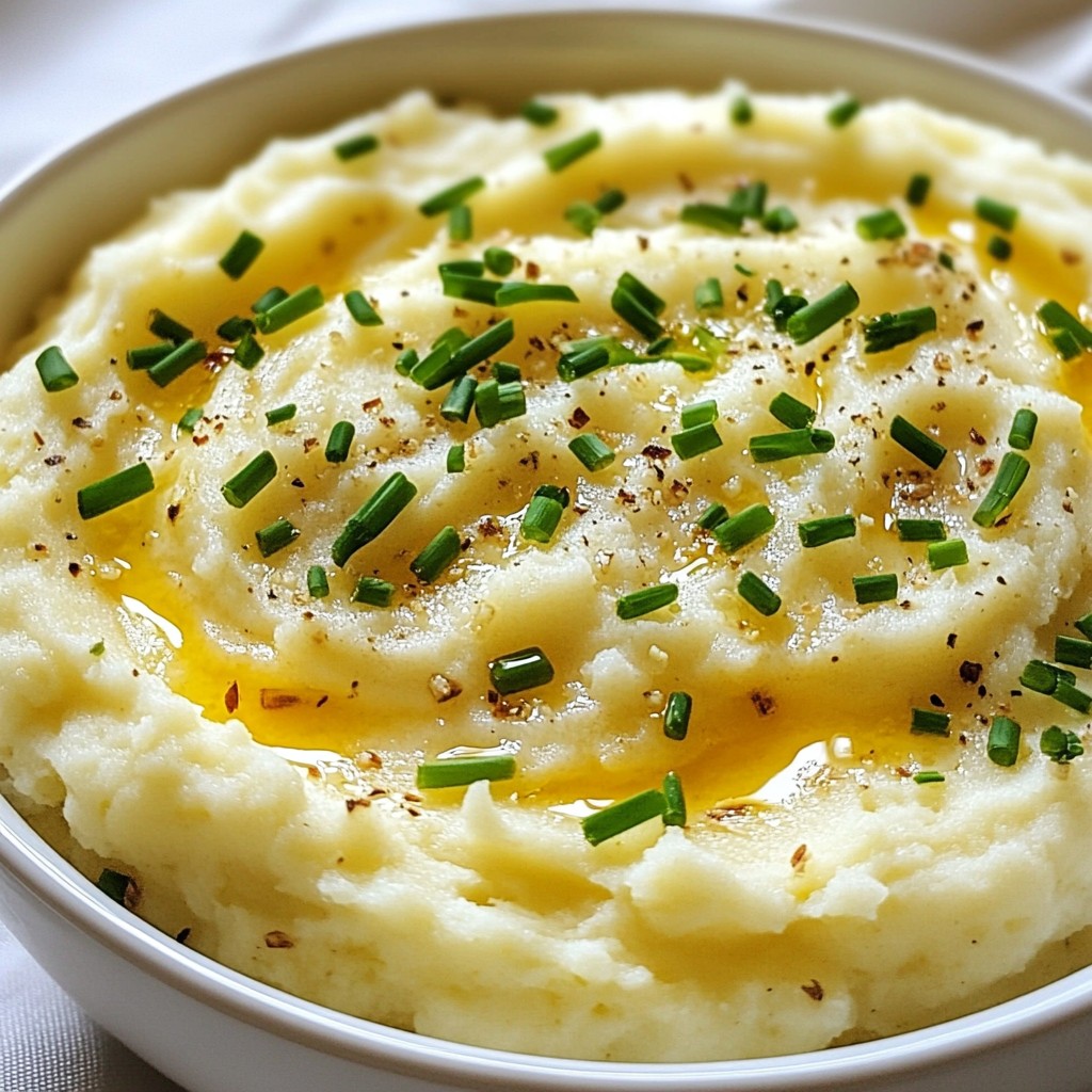 Roasted Garlic Parmesan Mashed Cauliflower Delight