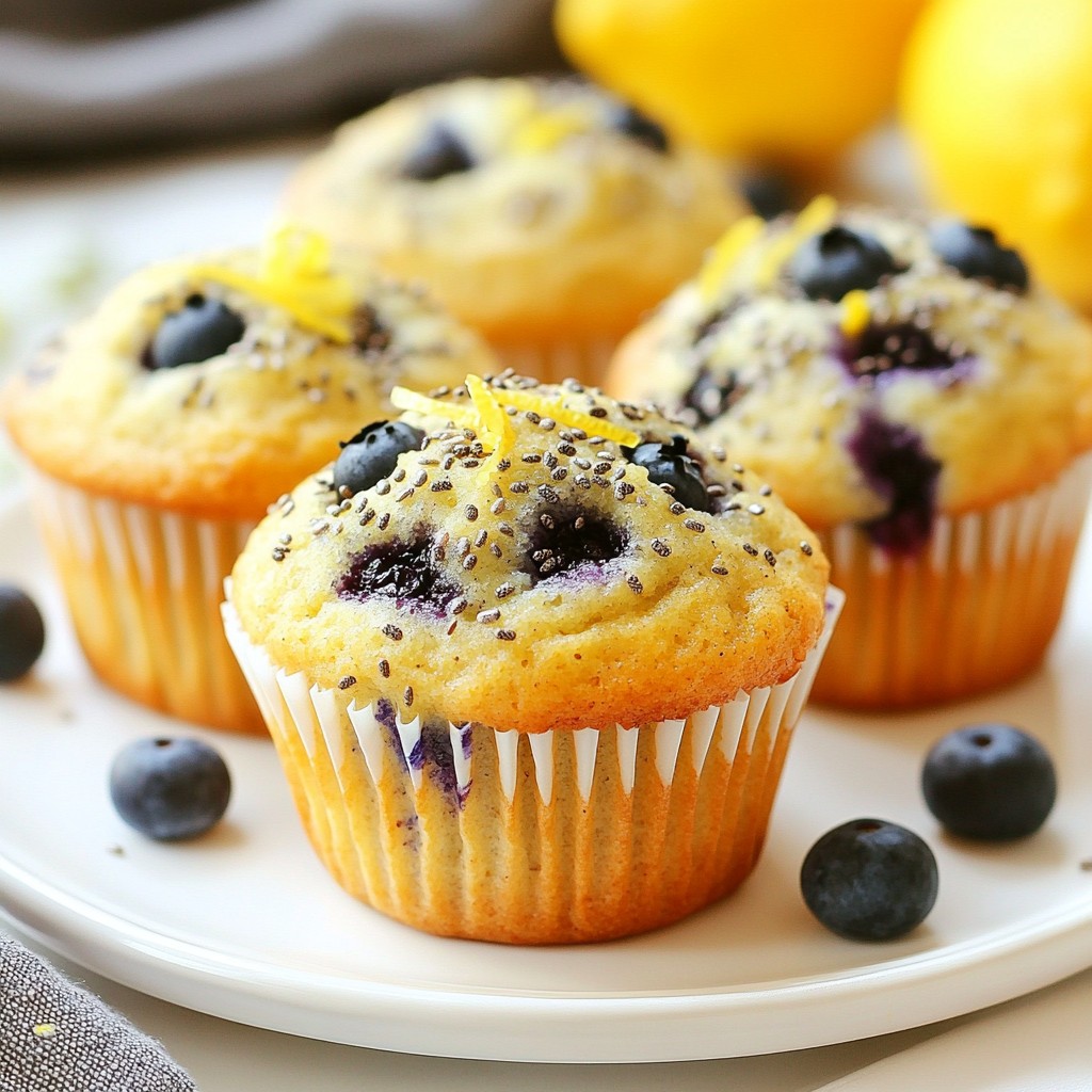 Blueberry Lemon Energy Muffins Tasty Boost Recipe