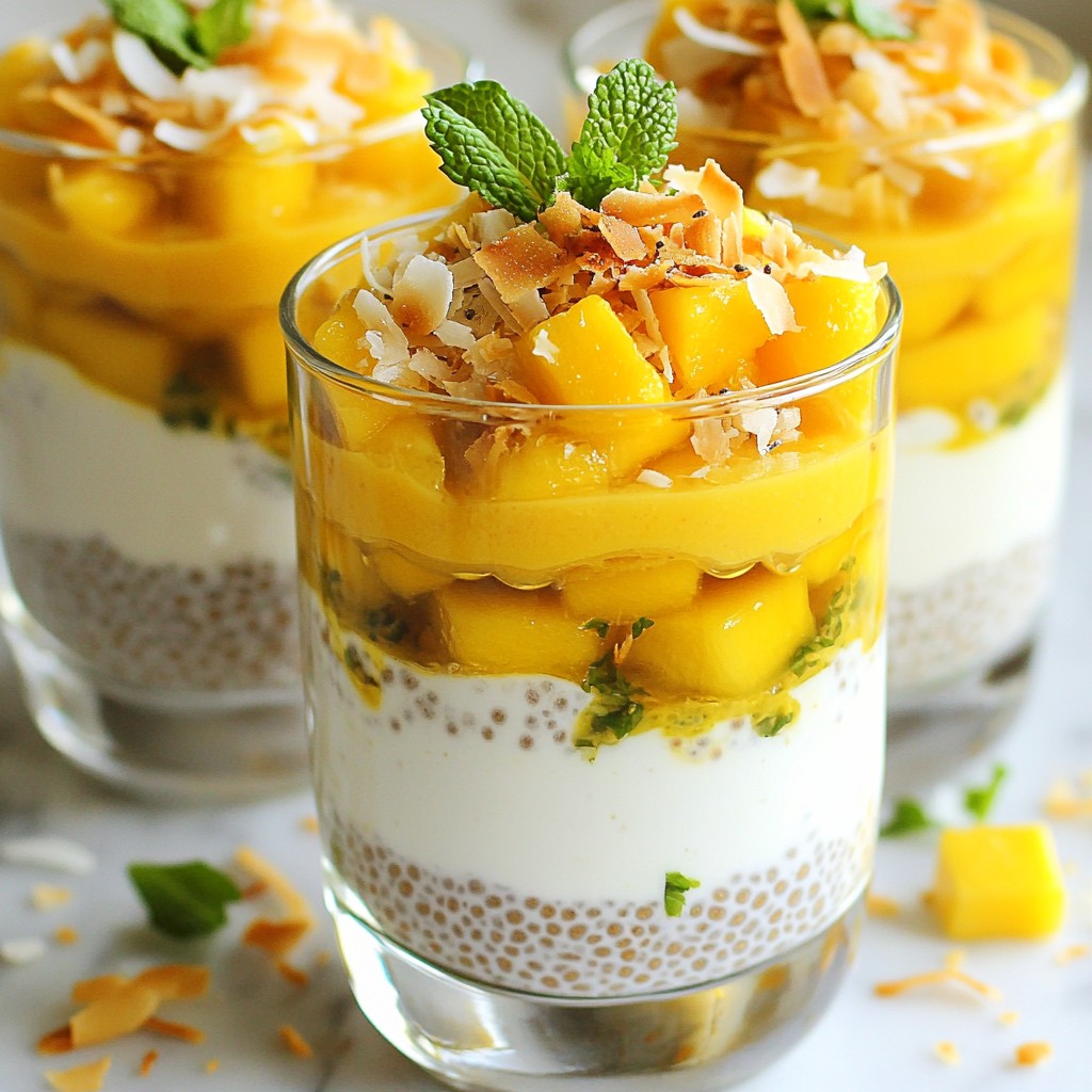 Mango Coconut Chia Pudding Simple and Tasty Delight