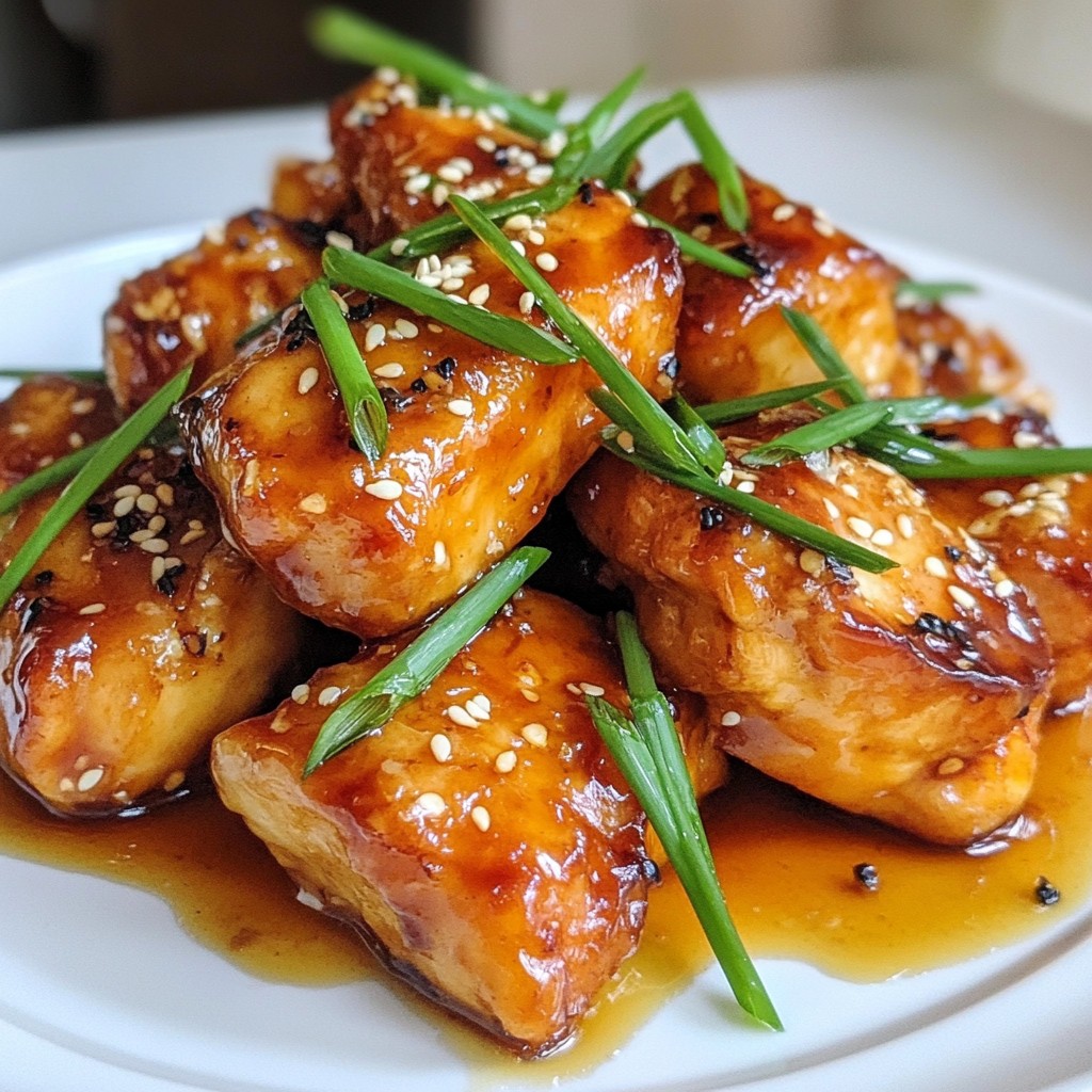 Honey Garlic Glazed Chicken Bites Delightful Recipe
