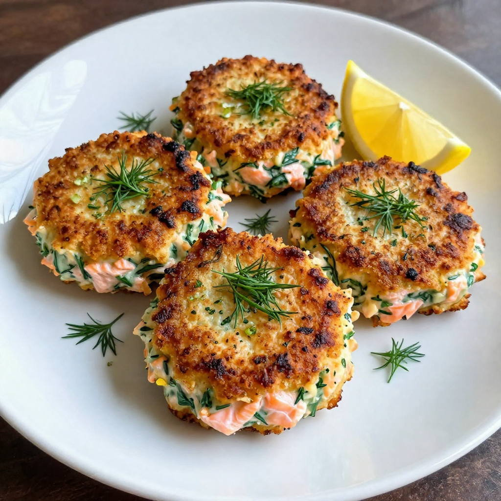 Lemon Dill Salmon Cakes Flavorful and Easy Recipe