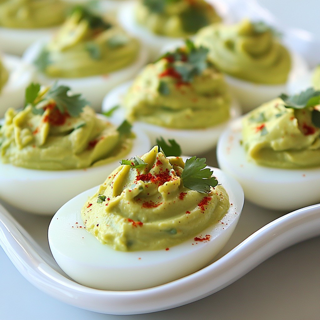 Avocado Deviled Eggs Flavorful and Healthy Snack