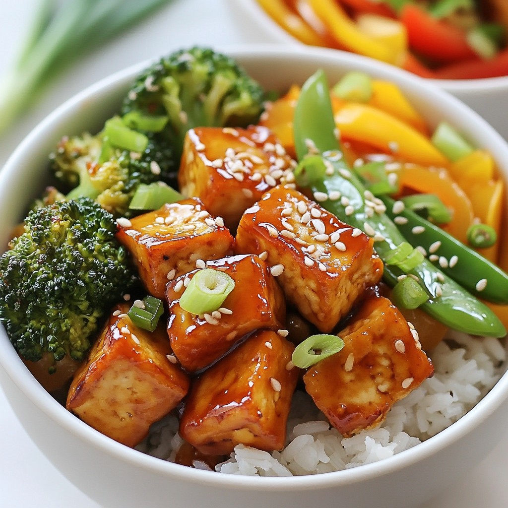Honey Garlic Tofu Bowls Simple and Flavorful Meal