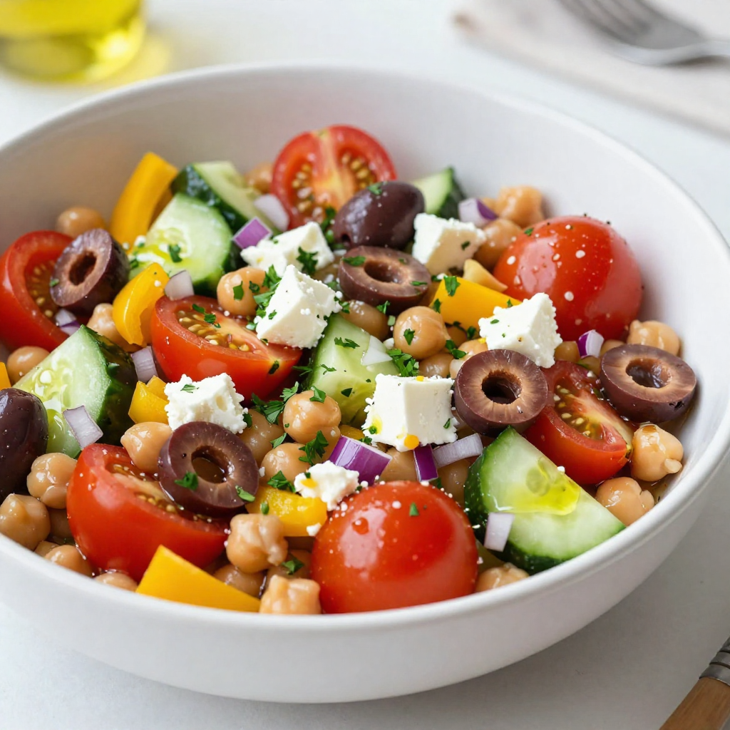 Mediterranean Chickpea Salad Flavorful and Nourishing