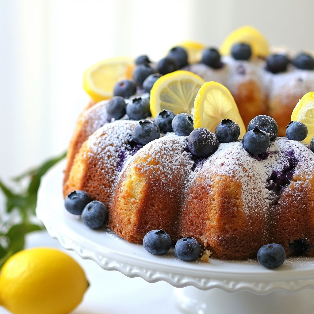 Blueberry Lemon Pound Cake Irresistible Dessert Recipe