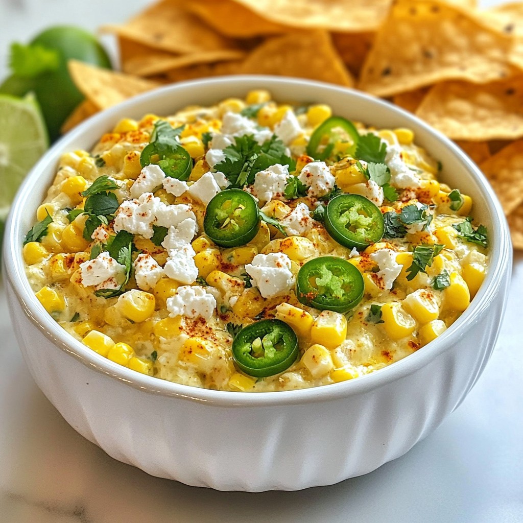 Spicy Mexican Street Corn Dip Savory and Creamy Delight
