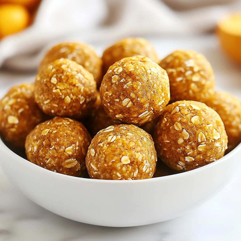 Pumpkin Spice Energy Balls Easy and Nutritious Treat