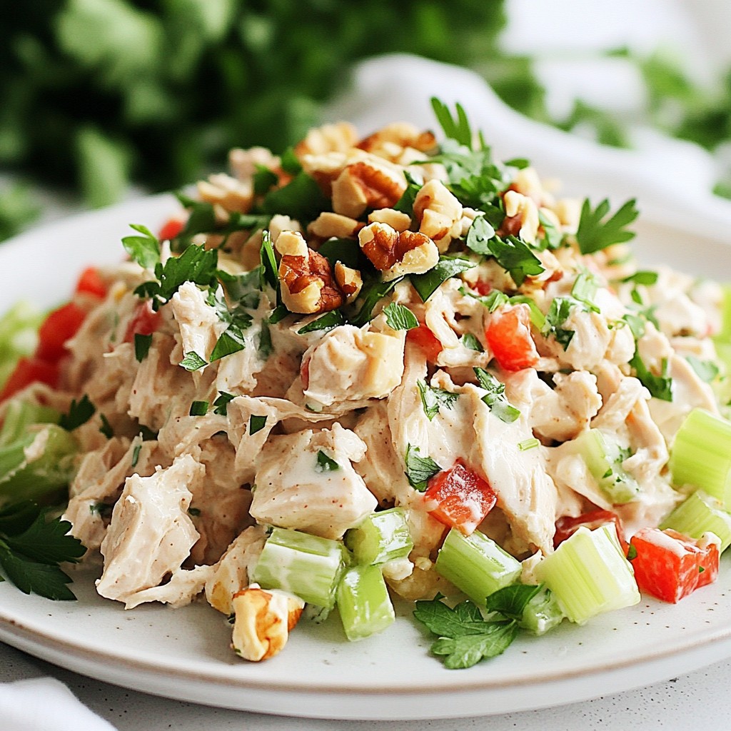 Greek Yogurt Chicken Salad Fresh and Flavorful Choice