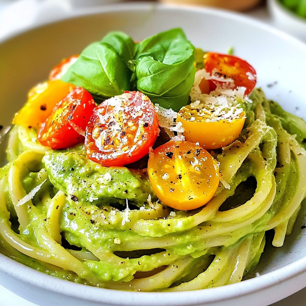 Creamy Avocado Pasta Quick and Tasty Recipe