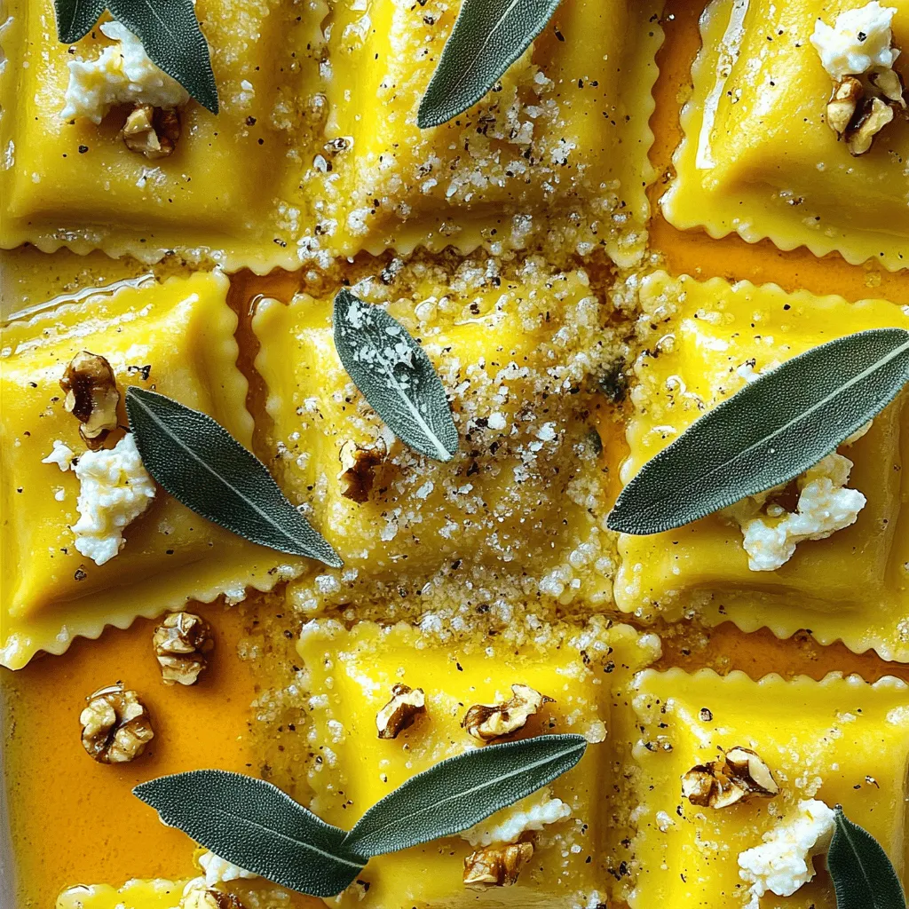 Pumpkin Sage Brown Butter Ravioli Flavorful Delight