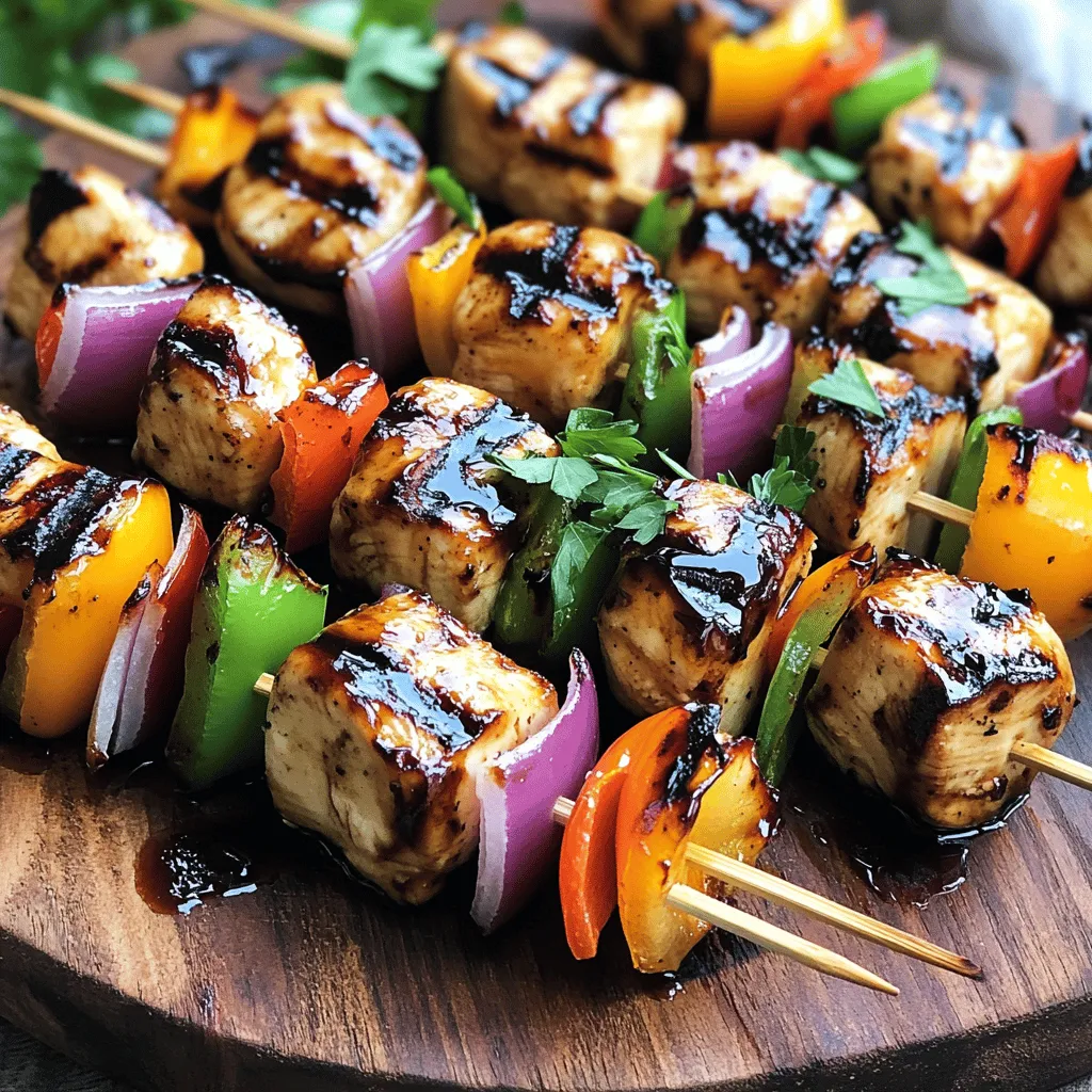 Balsamic Glazed Chicken Skewers Flavorful Delight