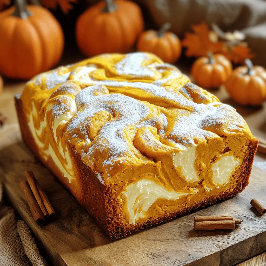 Pumpkin Spice Cream Cheese Swirl Bread Delight Recipe